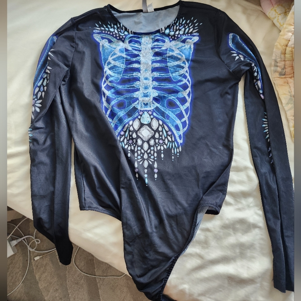 Skeleton bodysuit